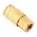 Totalturf Brass Aro Compatible Air Coupler, 0.25 in. x 0.25 in. Female NPT TO1676413